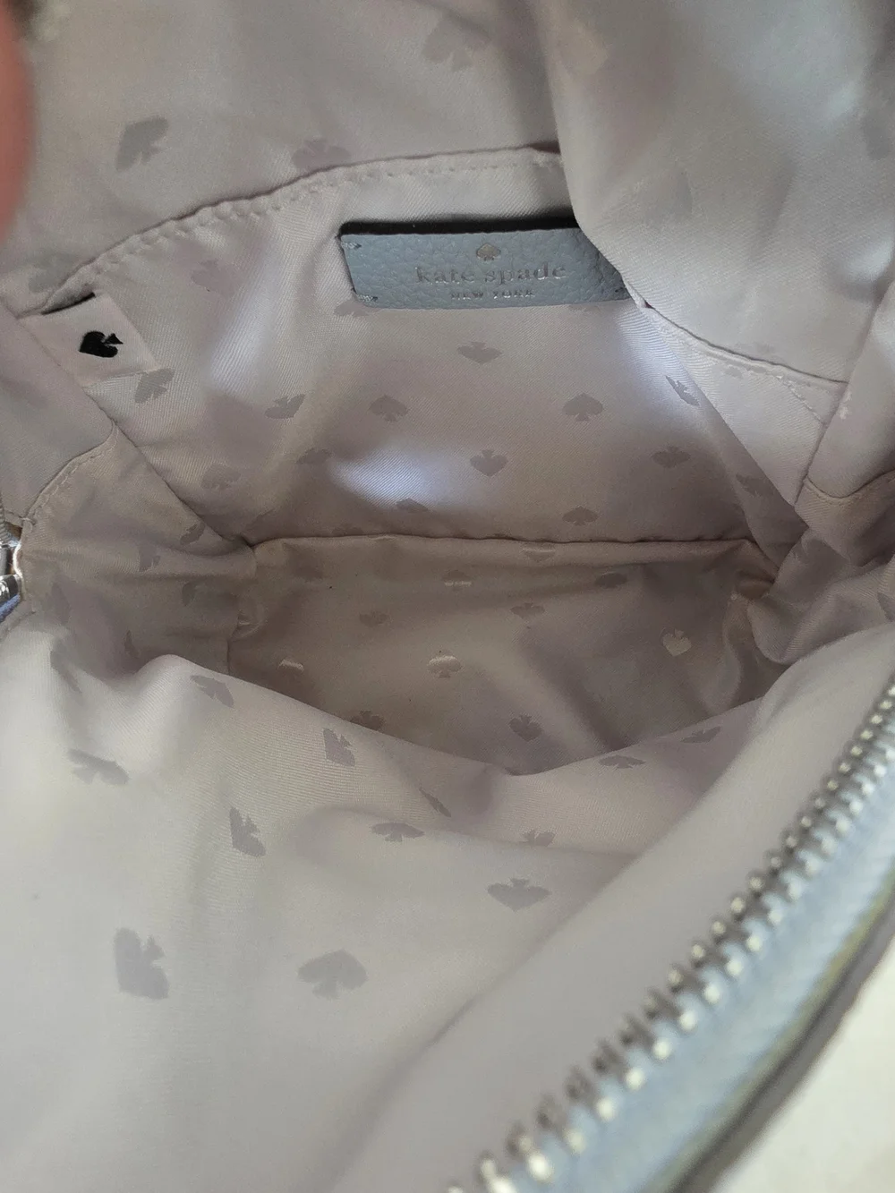 Kate Spade New York Karina Mini Convertible Backpack Powder Blue Pebbled Leather